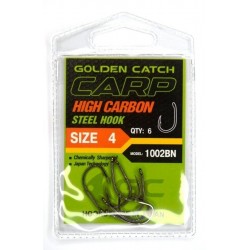 Рибальські гачки, GC Carp 1002, 6шт/уп, колір BN, розмір №4